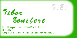 tibor bonifert business card